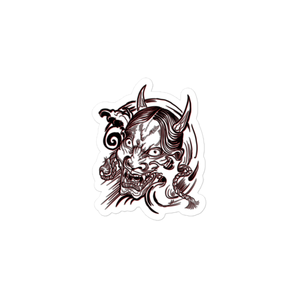 Hannya Mask Sticker