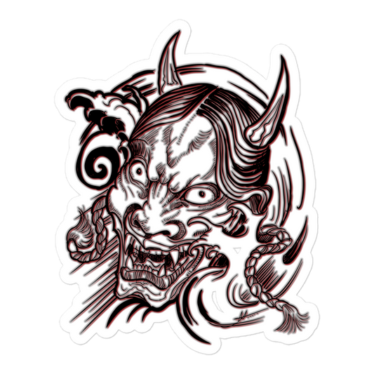 Hannya Mask Sticker